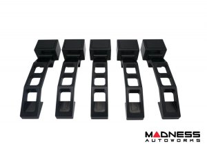 Jeep Wrangler JK Billet Door Handles - Aluminum - Black - 4 Door